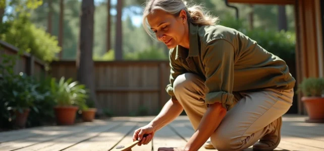 Practical tips for effectively removing pine resin from a wooden terrace Practical tips for effectively removing pine resin from a wooden terrace